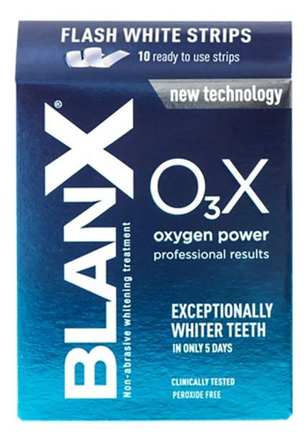Полоски для отбеливания зубов Flash White Strips O3X полоски global white глобал вайт отбеливающие для зубов с активным кислородом 7 пар