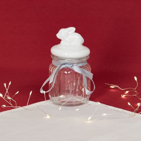 Емкость для хранения Рождественский джем/Christmas jam, заяц рождественский   для фотобудки