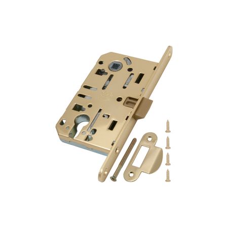 Замок врезной AGB EV для межкомнатной двери под цилиндр латунь