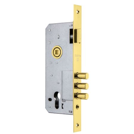 Замок врезной Fuaro 900C45.85.3MR для межкомнатной двери под цилиндр латунь