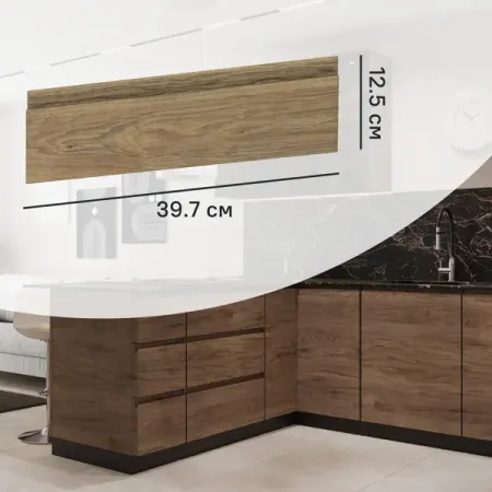 Фасад выдвижного ящика Токио 39.7x12.5 см DELINIA ID ЛДСП цвет темное дерево александр евгеньевич куланов музей шпионский токио