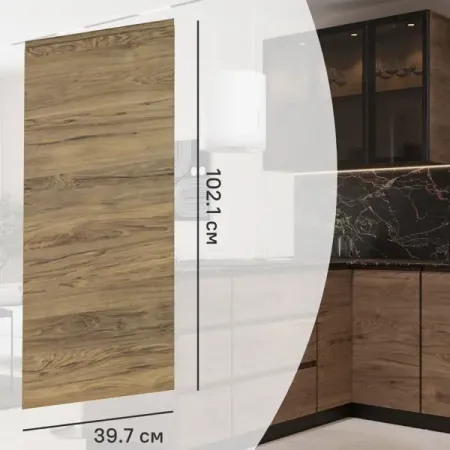 Фасад кухонного шкафа Токио 39.7x102.1 см DELINIA ID ЛДСП цвет темное дерево александр евгеньевич куланов музей шпионский токио