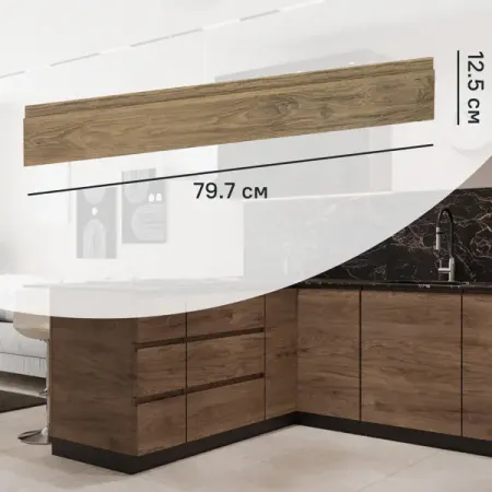 Фасад выдвижного ящика Токио 79.7x12.5 см DELINIA ID ЛДСП цвет темное дерево александр евгеньевич куланов музей шпионский токио