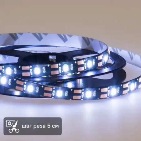 Комплект светодиодной ленты для контурной подсветки Lamper SMD2835 12В 8 мм 1м 4.8 Вт/м 60диод/м 360 лм/м IP23 4000 К светодиодные ленты подсветки для телевизора cobra 42 дюйма 8 шт