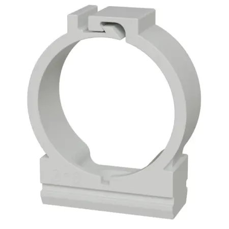 Держатель с защелкой для труб Lexman D16 мм цвет серый 10 шт.