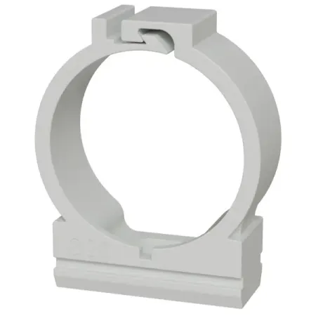 Держатель с защелкой для труб Lexman D20 мм цвет серый 10 шт.