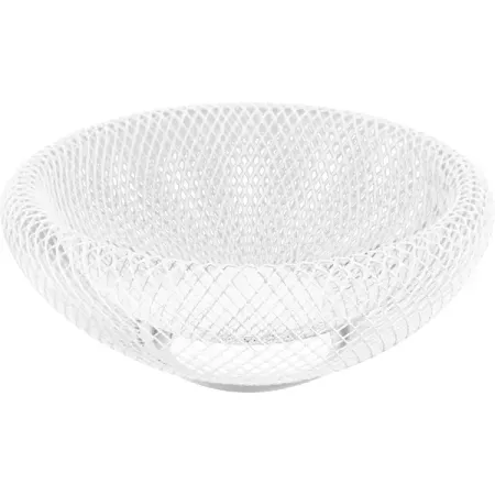 Корзина для фруктов 25 см металл белый