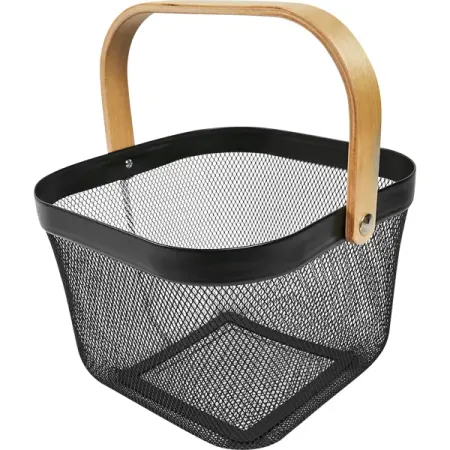 Корзина для фруктов 24.7 см металл черный