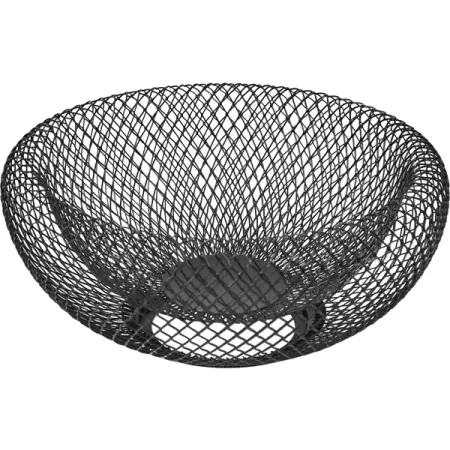 Корзина для фруктов 22 см металл черный
