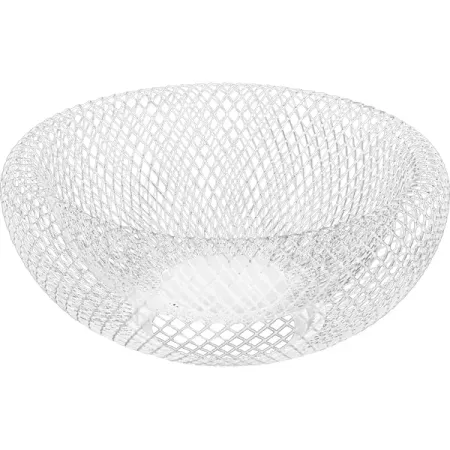 Корзина для фруктов 22 см металл белый