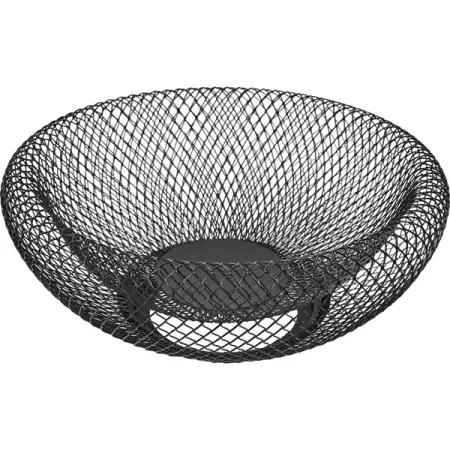 Корзина для фруктов 25 см металл черный