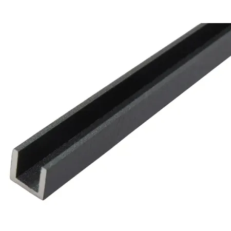 Профиль П-образный алюминий окрашенный 20x20x1.5x2000 мм черный