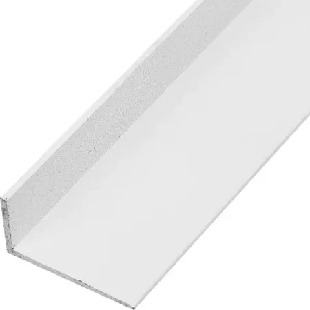Профиль L-образный алюминий окрашенный 40x20x2x2700 мм белый профиль пвх п образный 10x12x10х1х2000мм белый