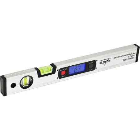 Уровень цифровой Elitech 2210.001200 2 глазка 400 мм