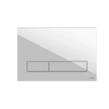 Клавиша смыва Cersanit Blick 64113, пластик, цвет белый матовый