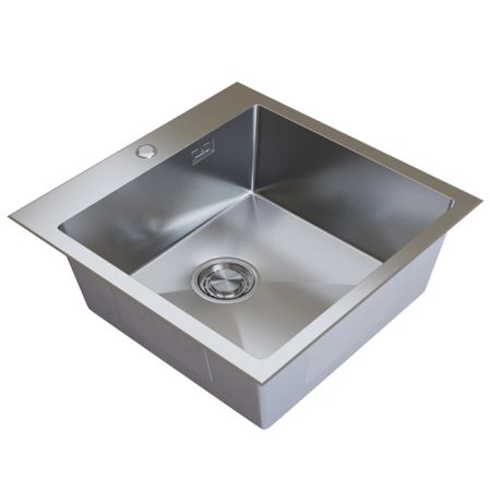 Мойка для кухни Mixline Pro 53х43х20 см врезная с сифоном сталь сатин (547233)