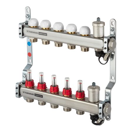 Коллекторная группа с расходомерами Tiemme 1 ВР(г) х 5 выходов 3/4 НР(ш) ЕК х 1 ВР(г) коллекторная группа с расходомерами ридан ssm 5rf 1 вр г х 5 выходов 3 4 нр ш ек х 1 вр г