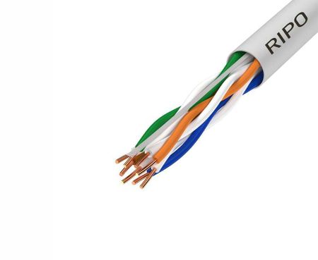 Интернет-кабель (витая пара) UTP4 24 AWG CAT5e 4х2х0,5 мм Ripo (100 м) кабель компьютерный utp4 cat5e 25м