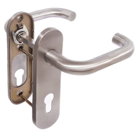 Ручка дверная Fuaro DH-0433 SS для противопожарной двери нержавеющая сталь (42599)