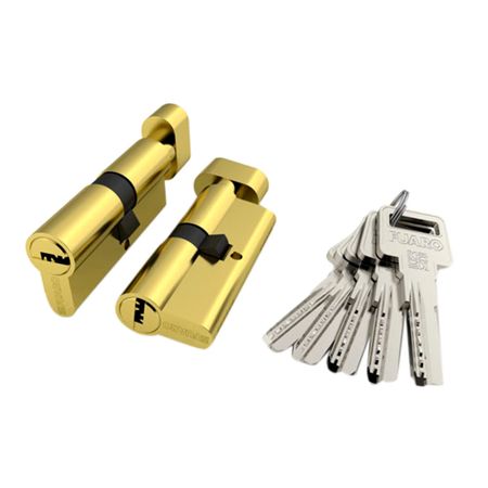 Цилиндр Fuaro R602 70 35х35 мм ключ/вертушка латунь