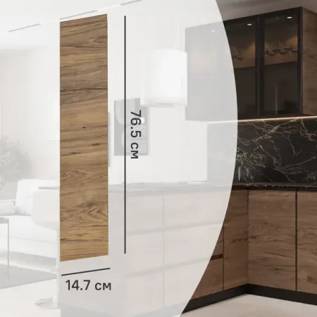 Фасад кухонного шкафа Токио 14.7x76.5 см DELINIA ID ЛДСП цвет темное дерево александр евгеньевич куланов музей шпионский токио