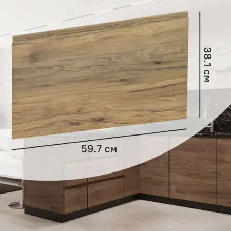 Фасад кухонного шкафа Токио 59.7x38.1 см DELINIA ID ЛДСП цвет темное дерево александр евгеньевич куланов музей шпионский токио