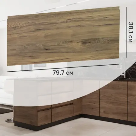 Фасад кухонного шкафа Токио 79.7x38.1 см DELINIA ID ЛДСП цвет темное дерево металлическая статуэтка токио небо дерево sukashing