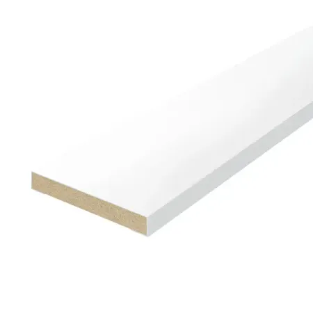 Наличник 2140x70x8 мм финиш-бумага ламинация цвет белый наличник гладкий сращ нгс 100 2200х100мм б с