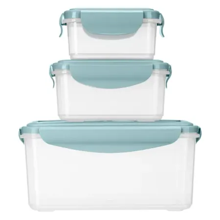 Набор контейнеров герметических Delinia 0.25/0.5/1.6 л полипропилен цвет голубой 3 шт.