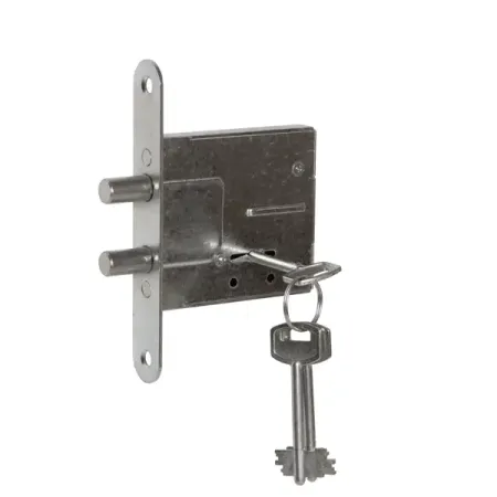 Замок врезной Мини ЗВ8/3, цвет серый