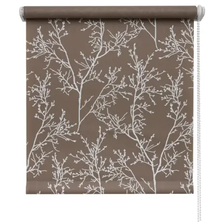 Штора рулонная Жардин 80x160 см коричневая