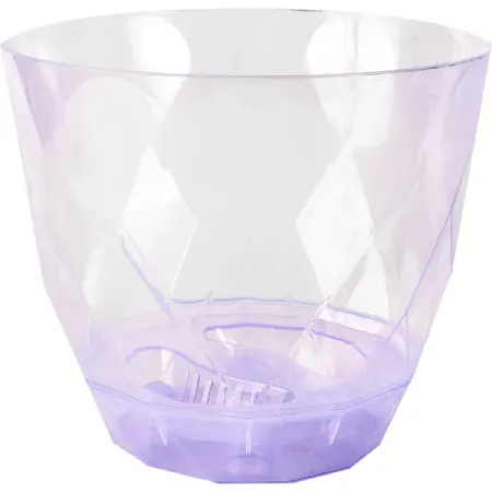 Горшок цветочный Homwer Laurel ø17.5 h15 см v2.3 л пластик сиреневый
