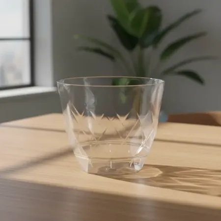 Горшок цветочный Homver Laurel ø14.5 h12.5 см v1.3 л пластик прозрачный прозрачный пластиковый для растений