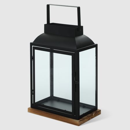 Фонарь-подсвечник Dekor pap DC0146/1 черный большой 17х21х41 см