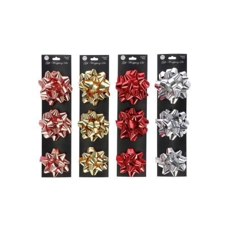 Набор бантов Ad trend NY 7,5/9/10 см 3 шт случайный мир