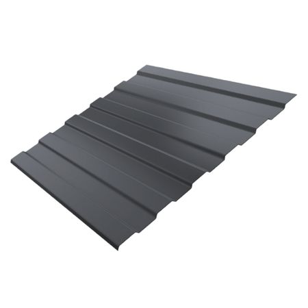 Профнастил С8 1,2х2 м 0,45 мм двухсторонний графитовый серый RAL 7024 книга для записей а4 100л кл розовые волны 7бц глянцевая ламинация офсет 60г м2