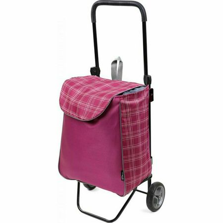 Сумка хозяйственная Ника на колесах вишневая СХ1П/В