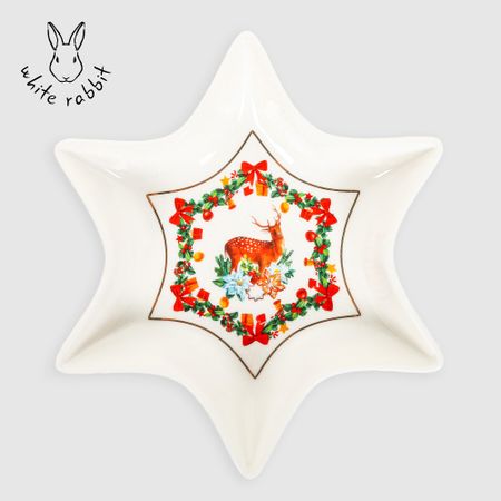 Блюдо сервировочное White Rabbit Зимняя сказка звезда 17 см