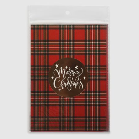 Открытка с конвертом Mercury Tartan 12,7x18 см в ассортименте