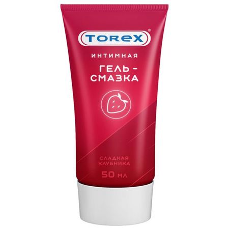 Гель-смазка интимная сладкая клубника Torex/Торекс туба 50мл