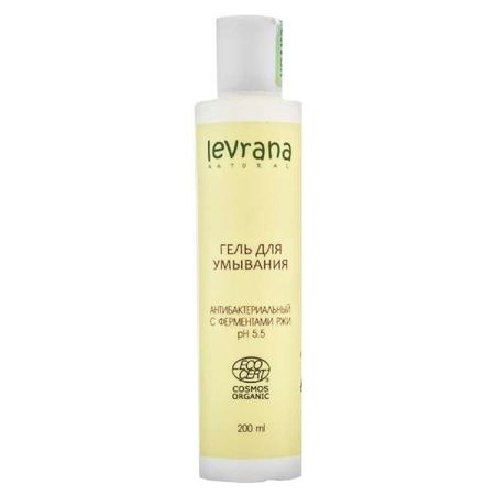 Гель для умывания антибактериальный с ферментами ржи Levrana/Леврана 200мл