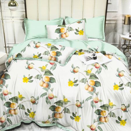 Постельный комплект Wonne Traum Elegance Apple garden pistach Двуспальный