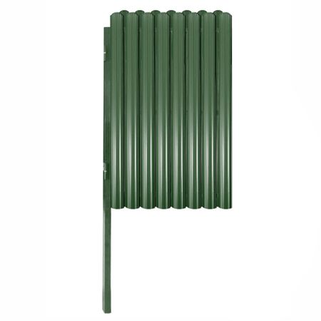 Калитка распашная с двухсторонним штакетником в два ряда 1х1,5 м зеленая RAL 6006