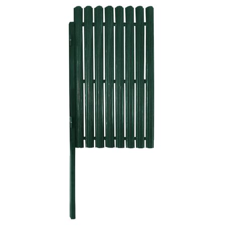 Калитка распашная с односторонним штакетником 1х1,5 м зеленая RAL 6005