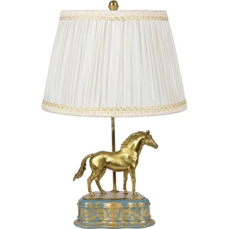 Светильник Glasar с абажуром Лошадь, левый 33x33x68см