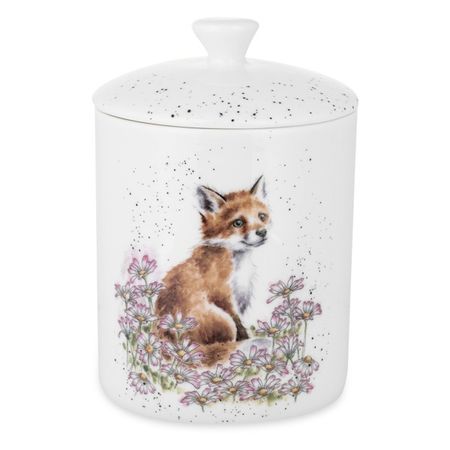 Банка для хранения с крышкой Royal Worcester Забавная фауна Лиса 14х10 см