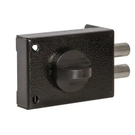 Замок накладной RL 12Р, цвет черный