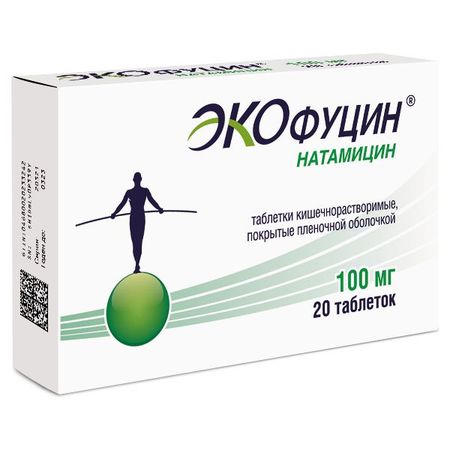 Экофуцин таблетки кишечнораств. п/о плен. 100мг 20шт