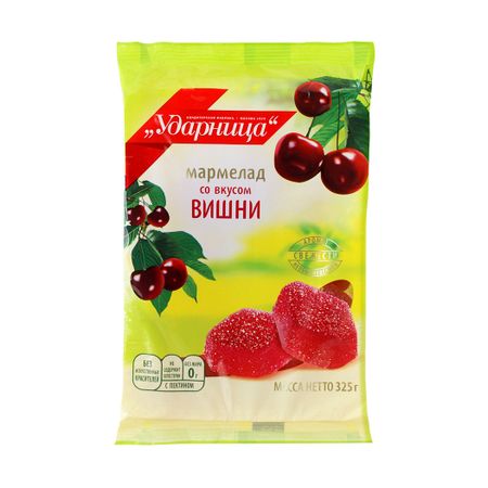 Мармелад Ударница со вкусом вишни 325 г