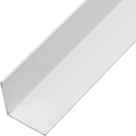 Профиль L-образный алюминий окрашенный 20x20x1x2700 мм белый профиль пвх п образный 10x12x10х1х2000мм белый